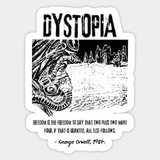 Dystopia George Orwel 1984 Sticker